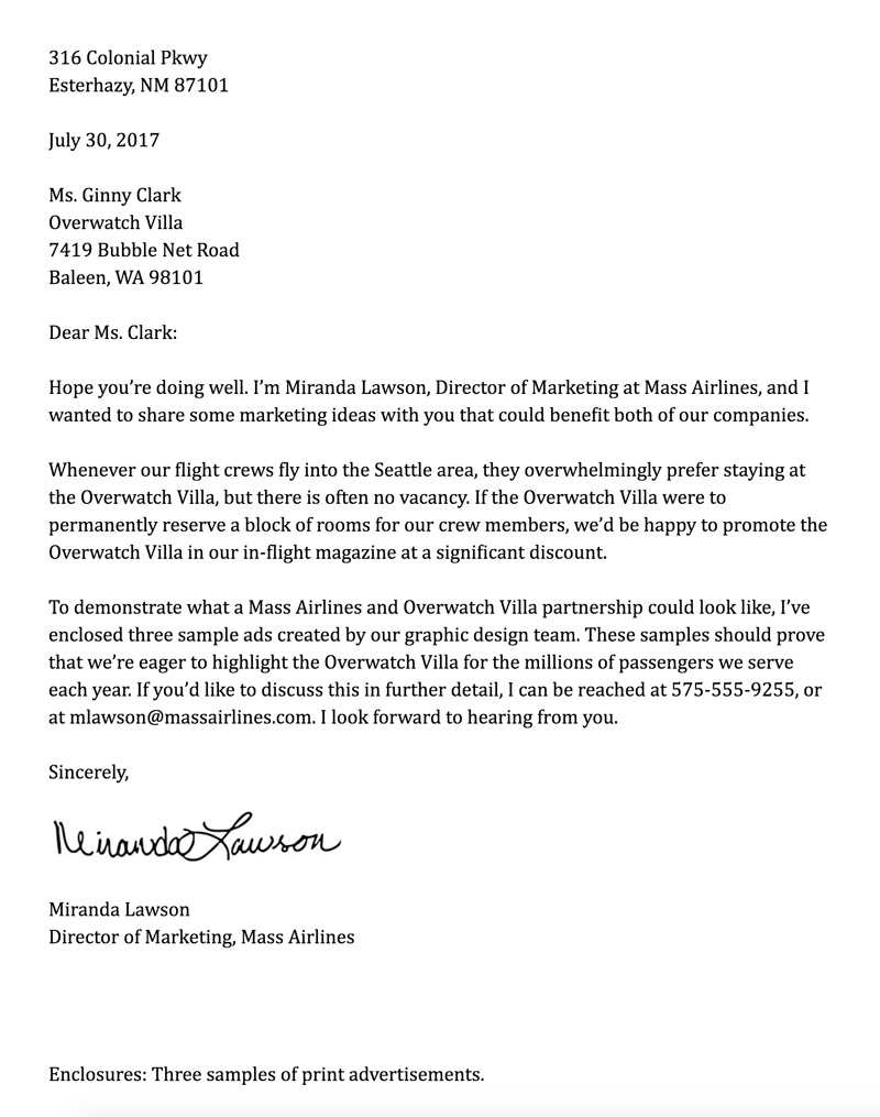 Formal Letter Closing Lines from media.gcflearnfree.org