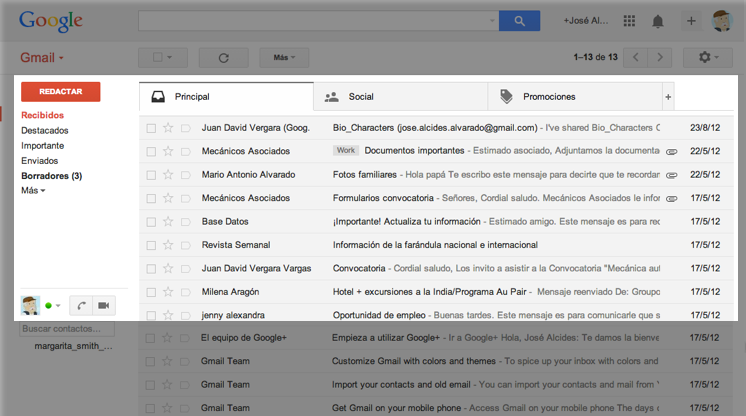 Bandeja de entrada Gmail