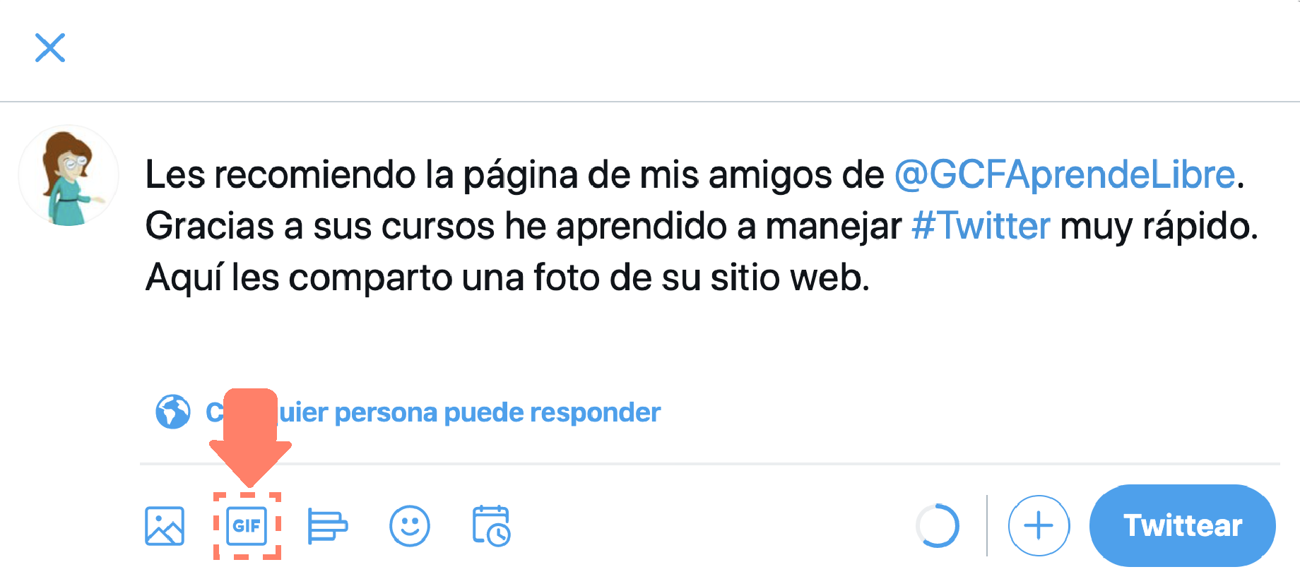 Cómo usar Twitter?: ¿Cómo tuitear y publicar un tuit con imágenes, videos y  gifs?