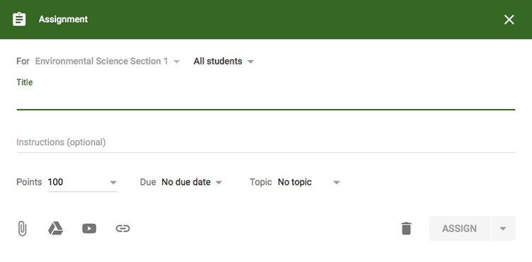 Google Classroom Creating Assignments And Materials