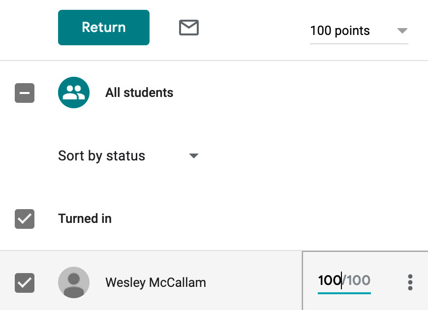 Google Classroom Grading And Leaving Feedback