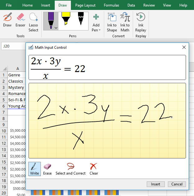 office 365 word equation editor