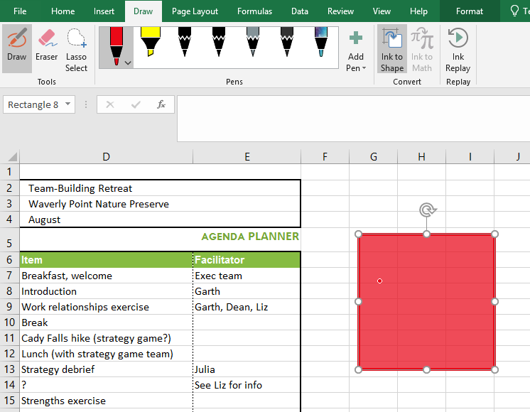 13 add shapes in excel