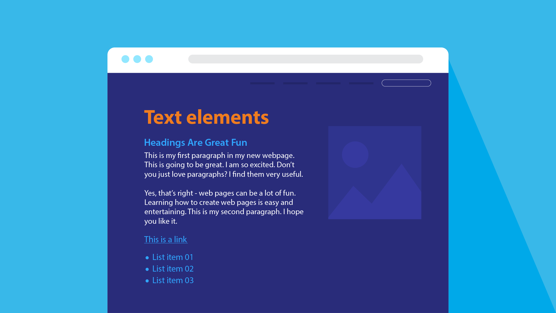 Html for store paragraph