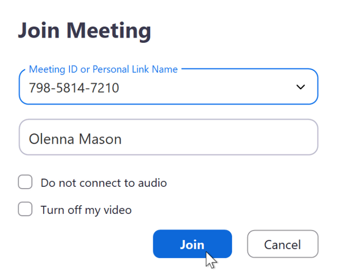 zoom join meeting id