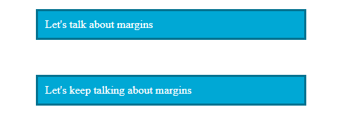 Two paragraphs with increased margins