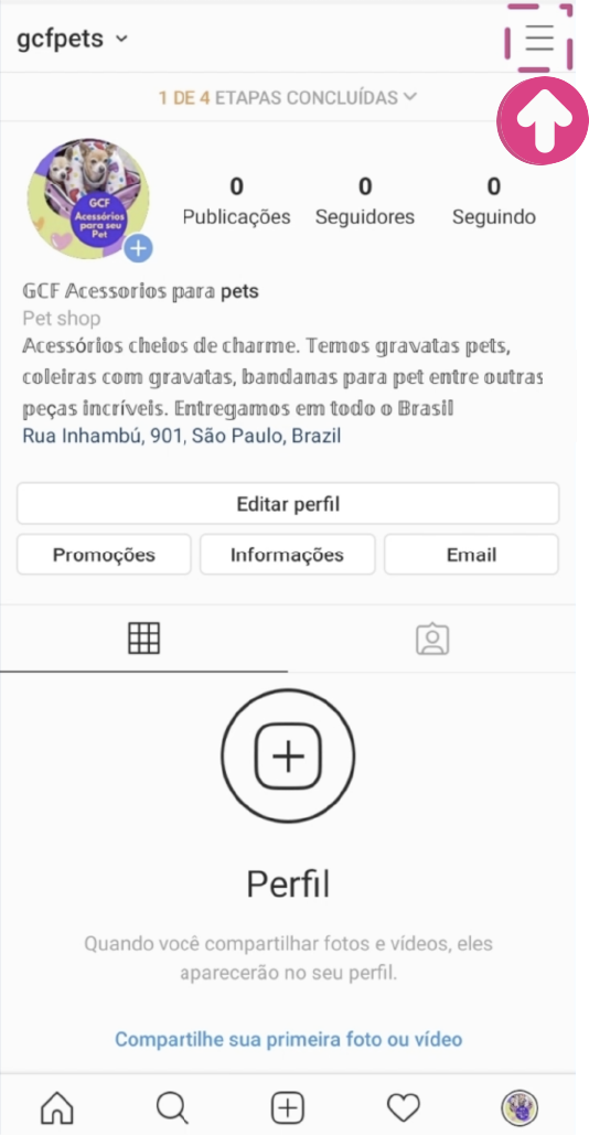 imagem 1 - criar loja no instagram