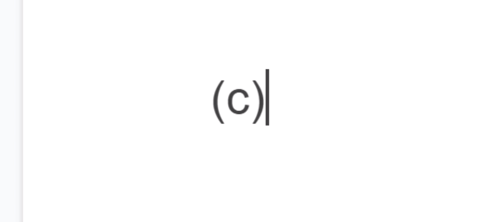 type c with parentheses