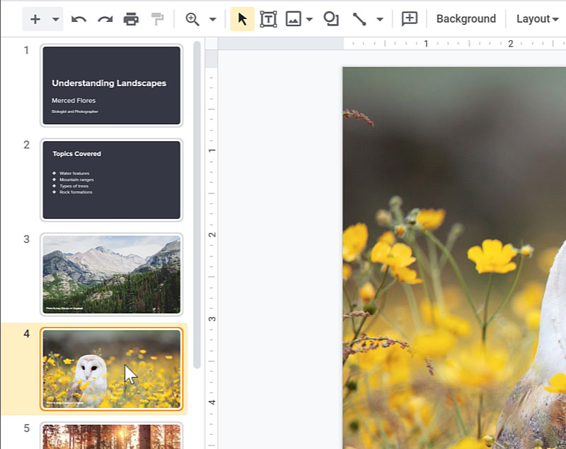 Google Slides: Skipping Slides