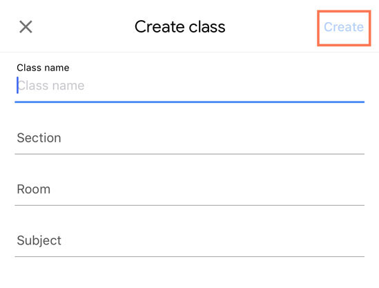 creating a class by entering information