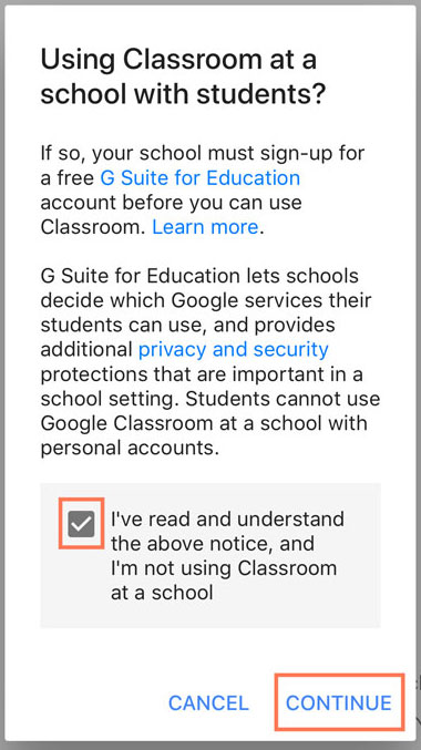 reading and understanding Google's statement about G Suite for Education