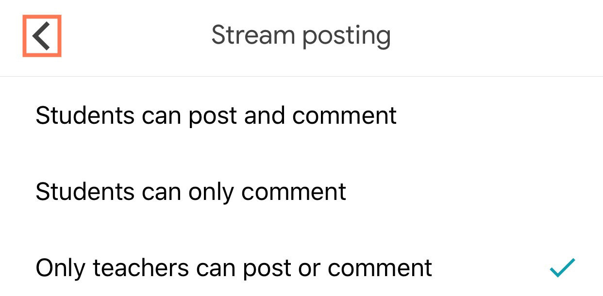 viewing Stream posting options
