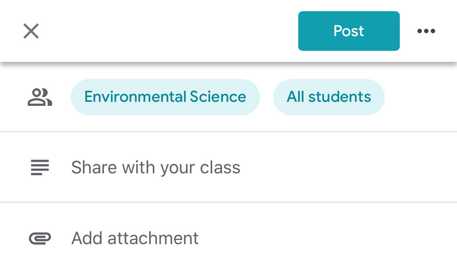 Add a Classroom Share Button, Google Classroom