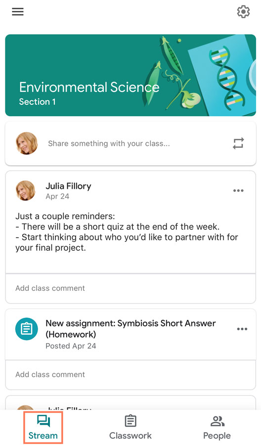 Google Classroom App –