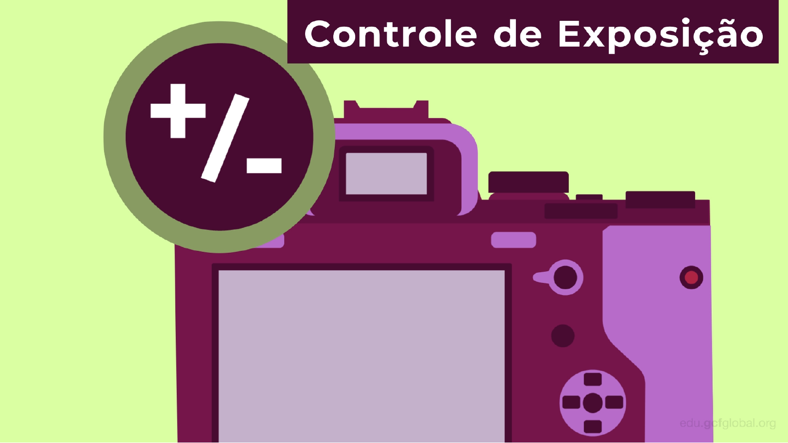 Quais são as partes de uma câmera: botão para controlar a exposição