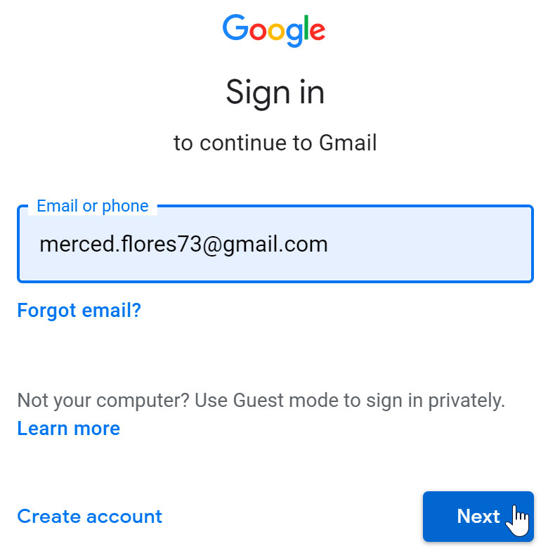 تسجيل الدخول باستخدام حساب Google
