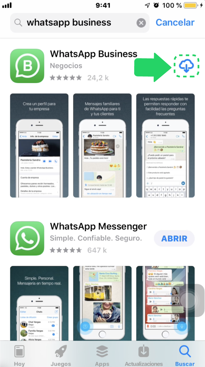 ¿Cómo descargar WhatsApp Business en iOS?