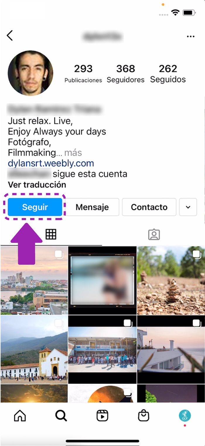 Cómo seguir una cuenta en Instagram 