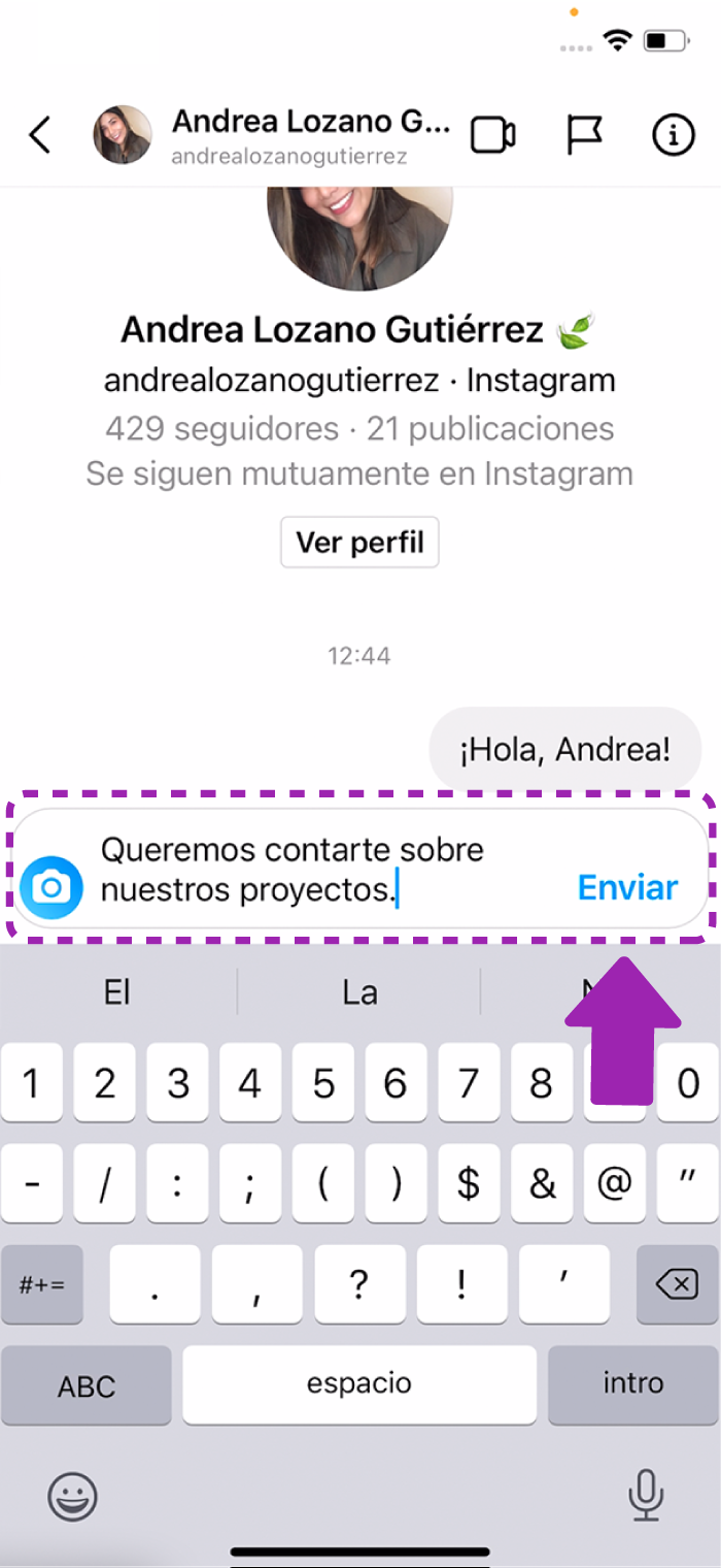 Cómo enviar mensajes por el DM de Instagram 