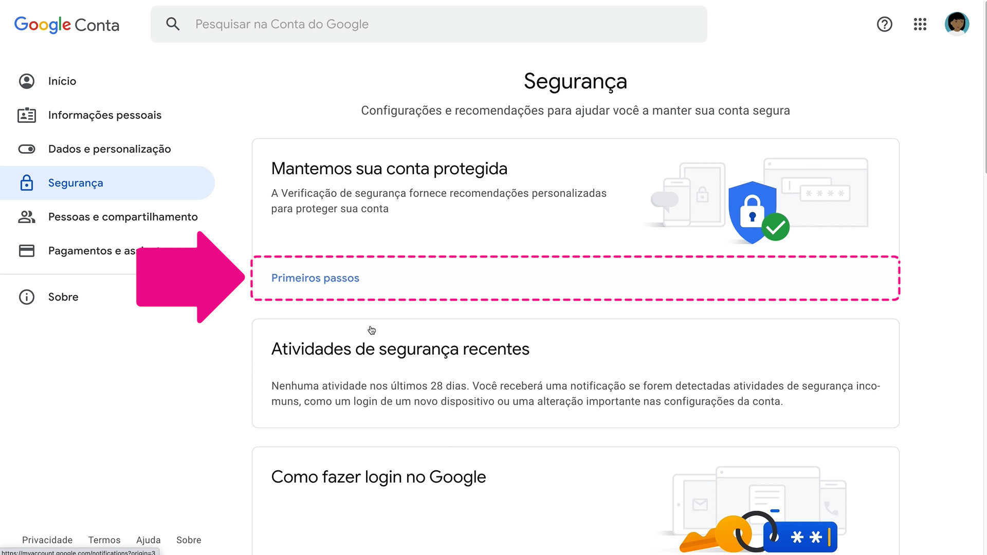 VERIFICAÇÃO de SEGURANÇA GOOGLE [Mais Segurança em sua conta