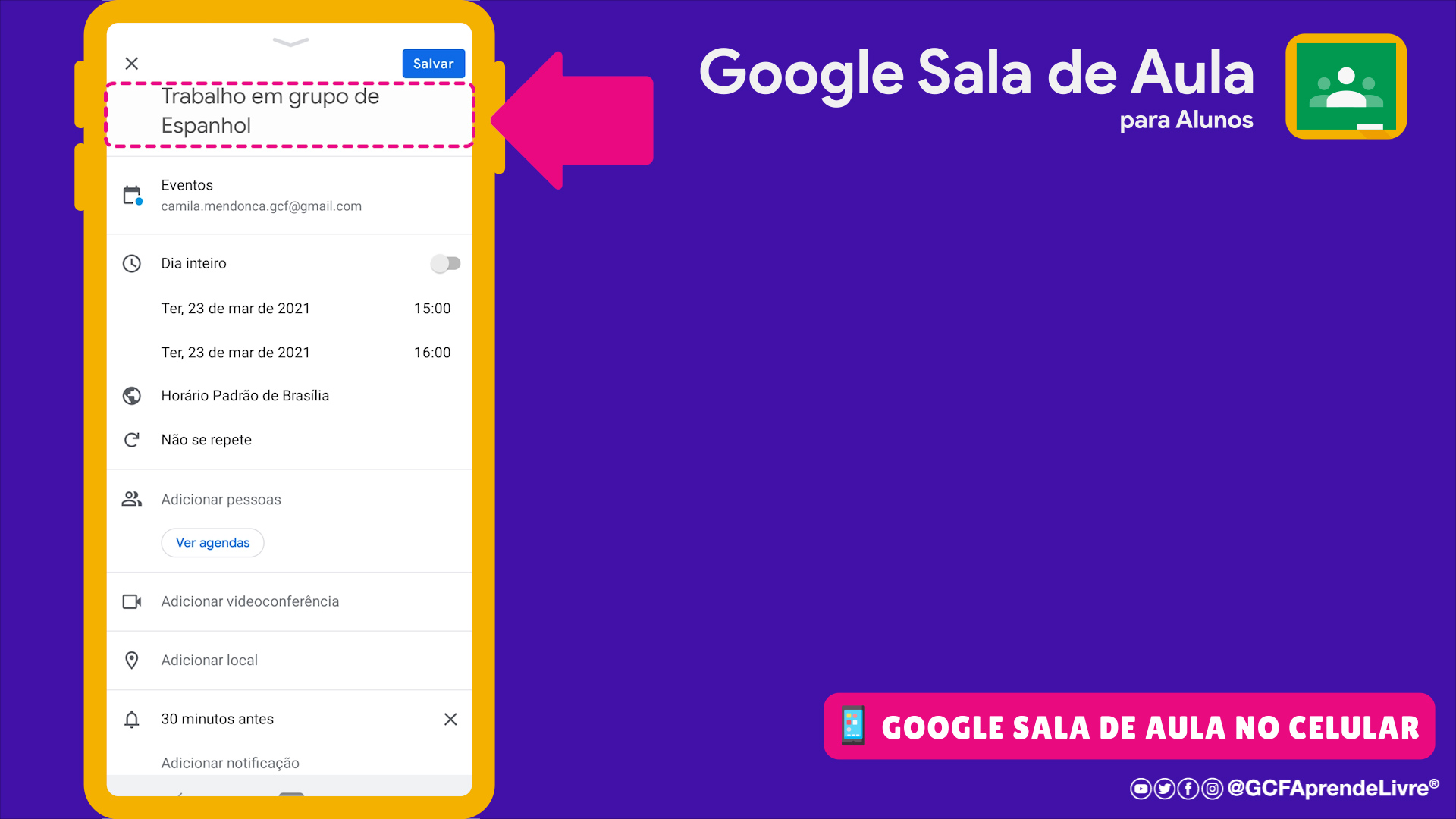 Google Sala de Aula para Alunos: Como usar a agenda do Google