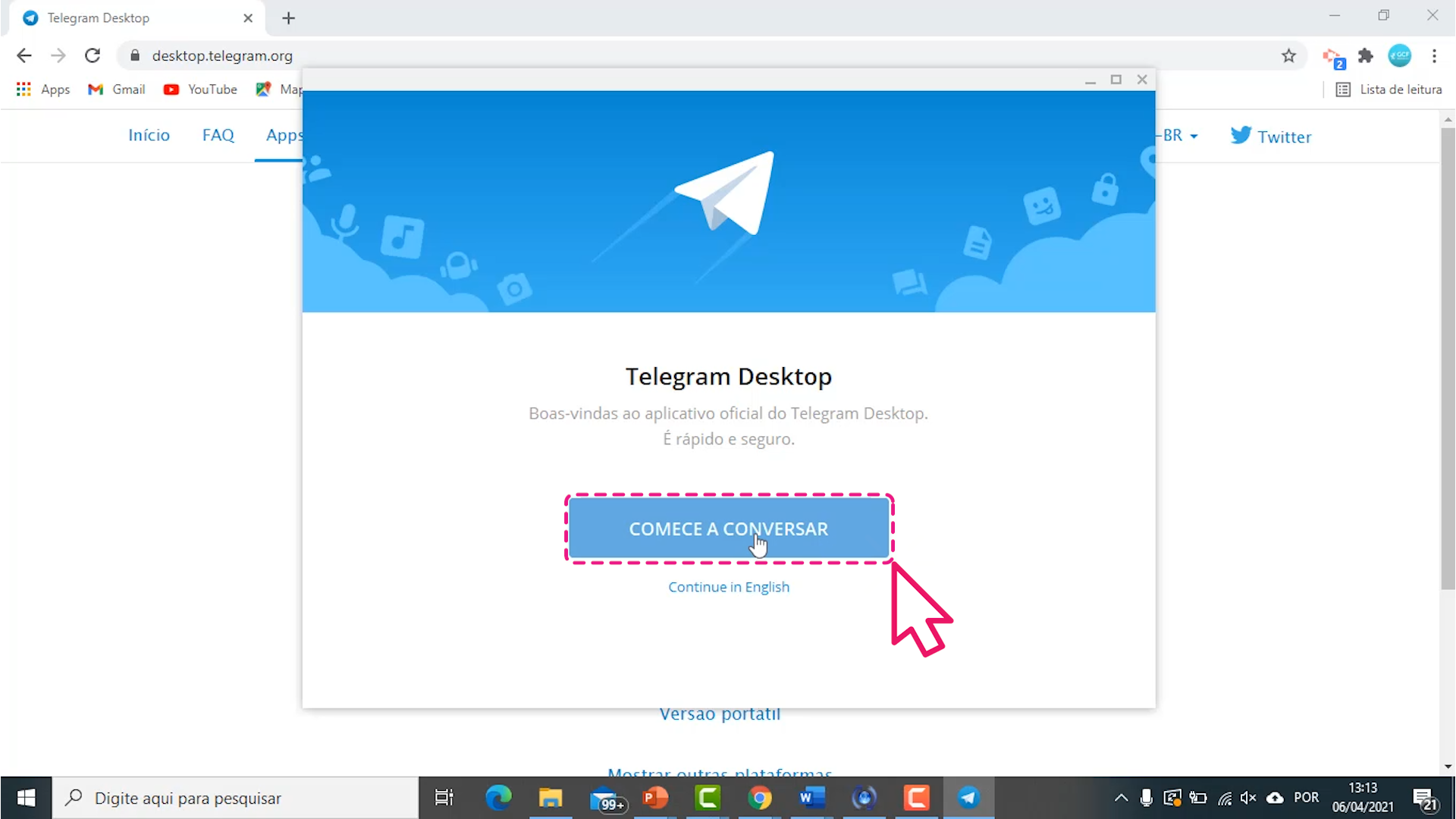 Um guia para iniciantes para fazer o download do Telegram