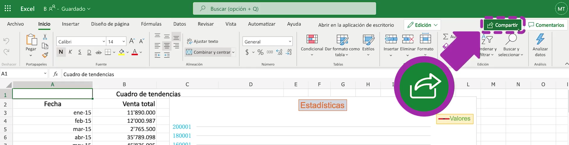 Excel 365: Cómo compartir un archivo en Excel 365
