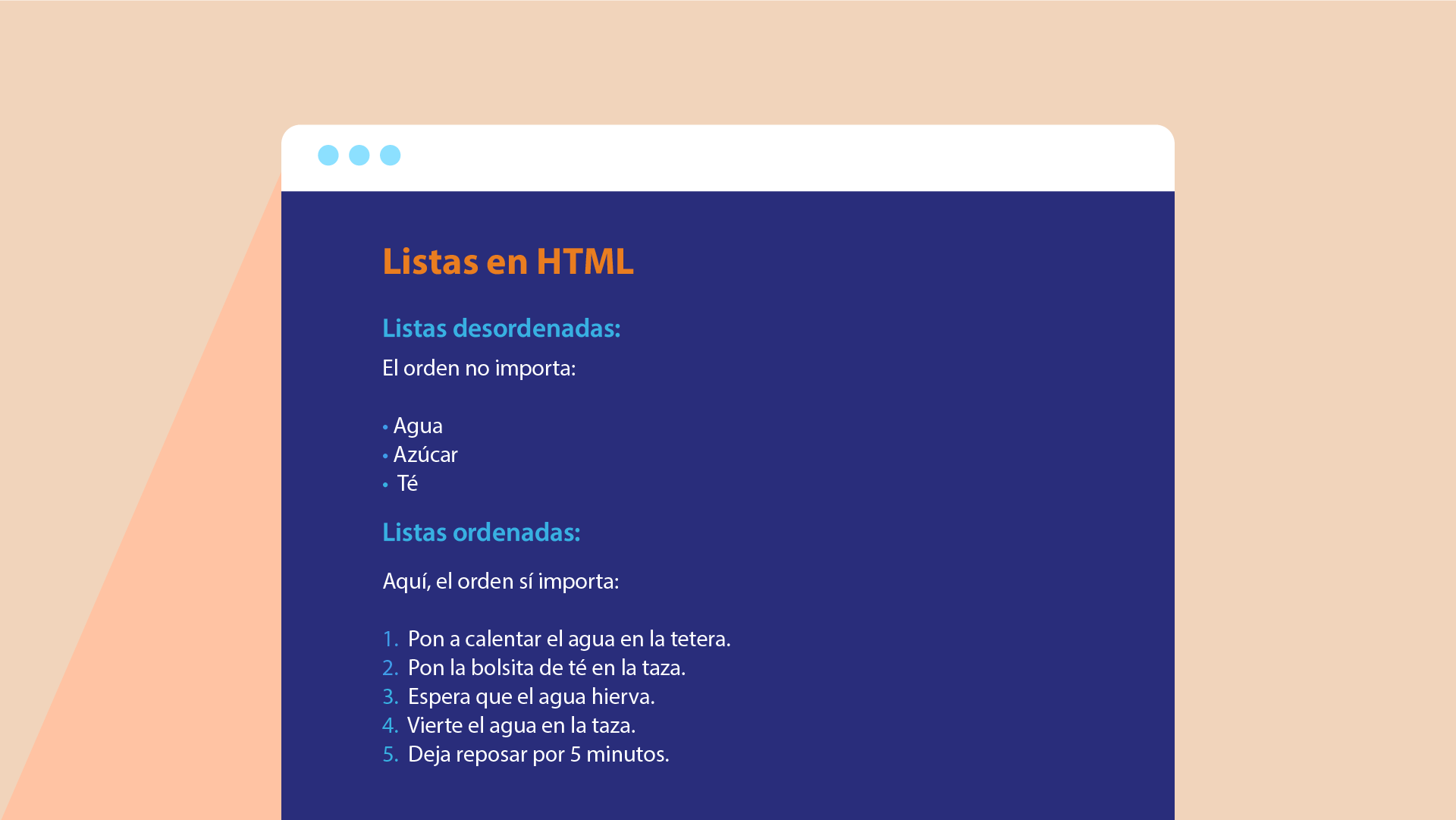 Listas en HTML