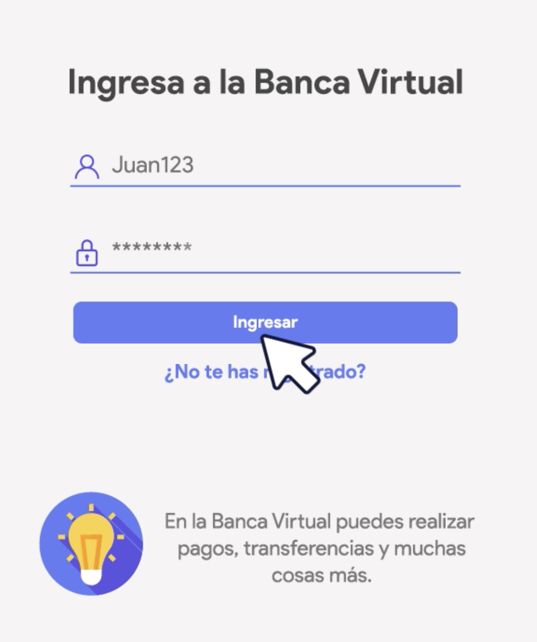 Banca virtual para pagar por PSE