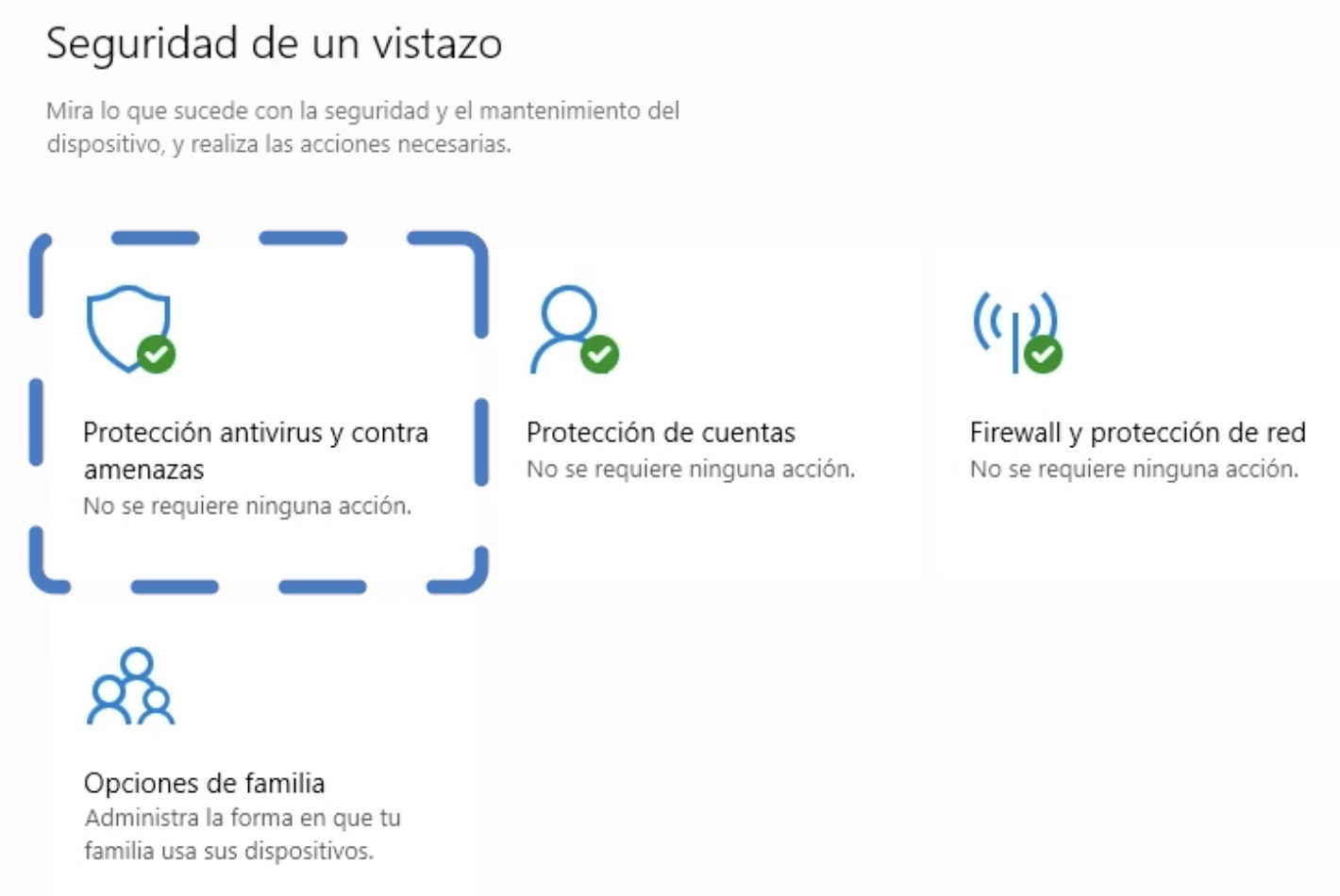 Co%CC%81mo configurar el antivirus en Windows 10