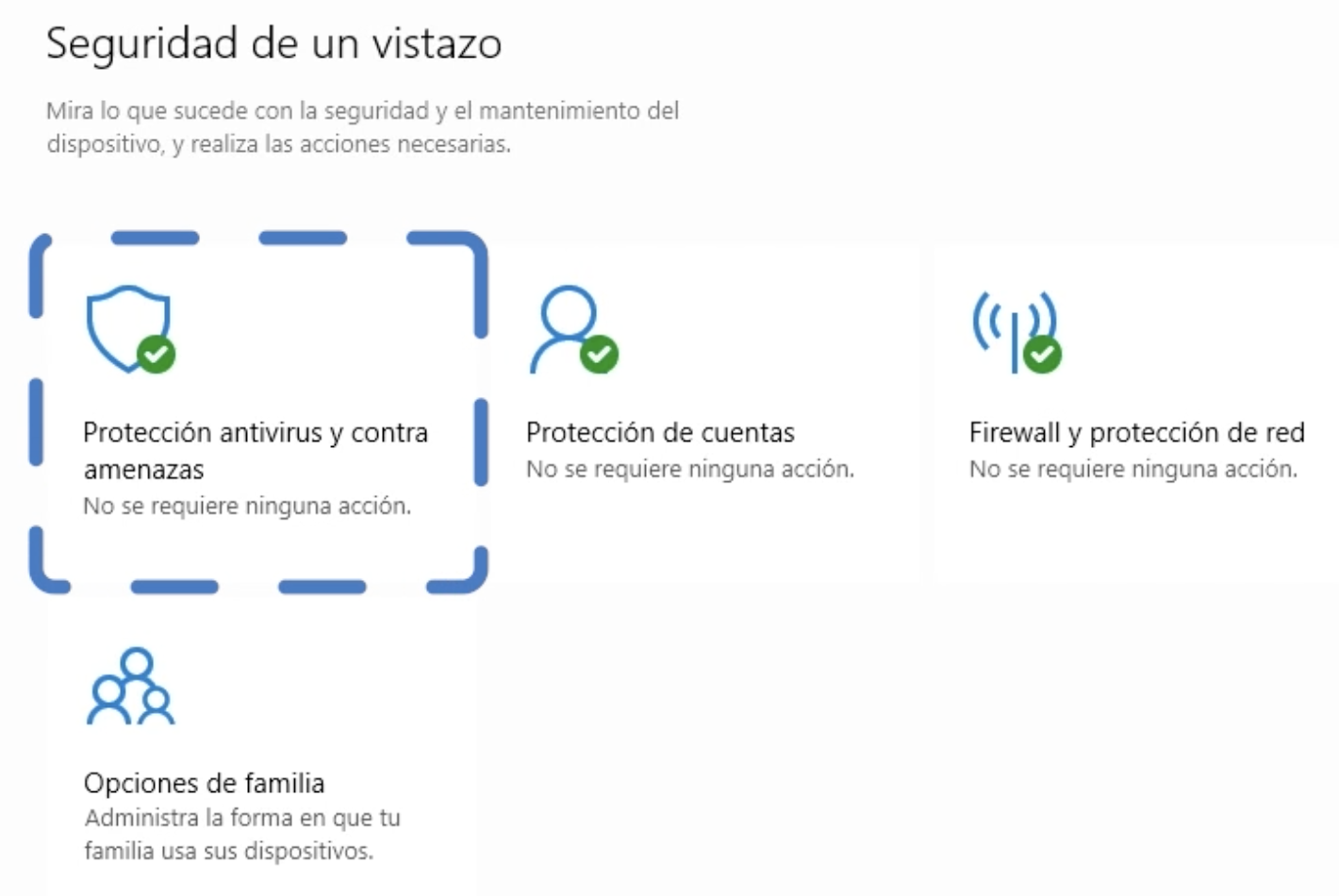 Cómo configurar el antivirus en Windows 10