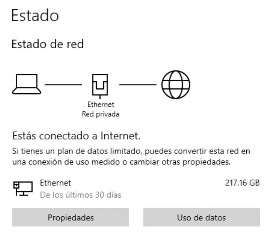 Comprobar mi conexión a internet Windows 10