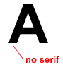 sans serif font