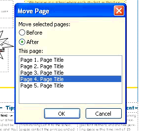 Move a page