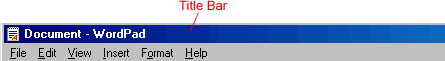 title bar