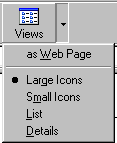 Views Menu on Toolbar