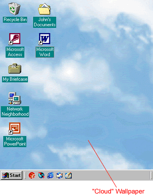 Cloud Wallpaper on Desktop