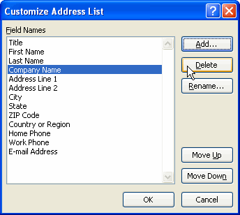 microsoft word add field to merge data document