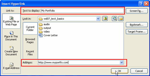 how to make hyperlinks work in pdf from word