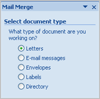 how to do a mail merge in word and excel 2007