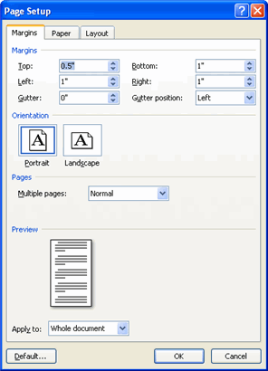 Word 07 Modifying Page Layout