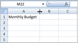 Excel 2007 Modifying Columns Rows and Cells