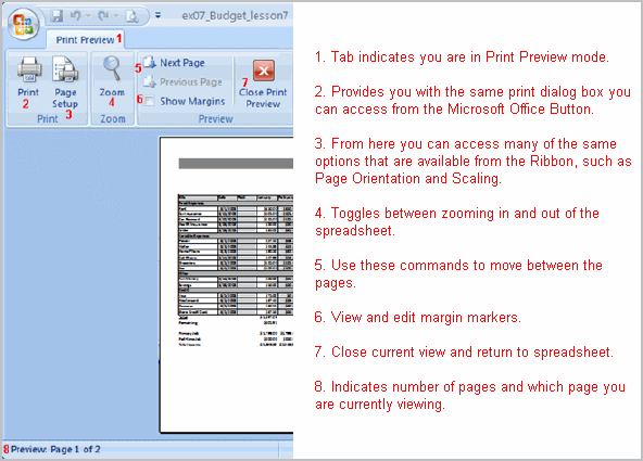 Excel 2007 Printing Workbooks