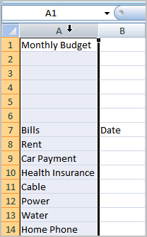 convert a row to a column in excel