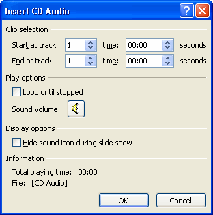 CD Dialog Box