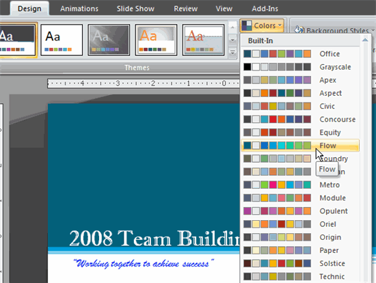 templates powerpoint 2007