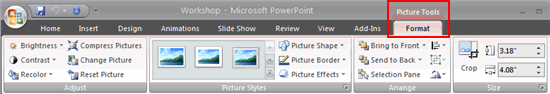 Picture Tools Format tab