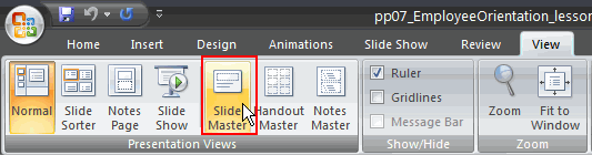 Slide Master View Command