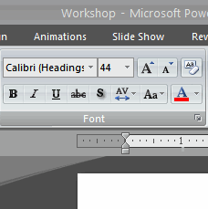 PowerPoint 2007 Text