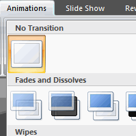 PowerPoint 2007: Using Transitions
